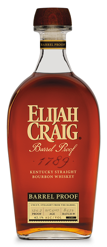 Elijah Craig Barrel Proof Kentucky Bourbon Whiskey Empty 139.4 Proof No Top 